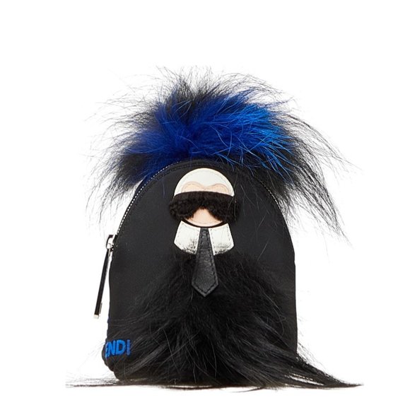 FENDI Carlito Backpack with Motif Keychain and Accessory Case, 7AR512, Black ... - Picture 1 of 10